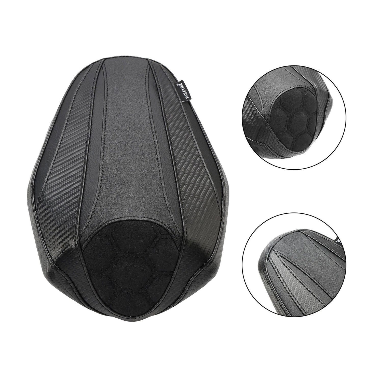 Passenger Rear Seat Cushion Black for Kawasaki ZX-4R (2023)