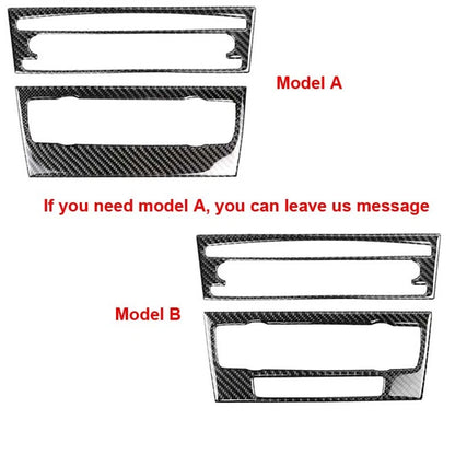 Carbon Fiber Center Console CD Player Panel Cover Trim fit For BMW 3 E90 05-12