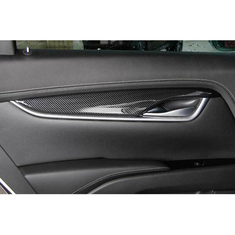 Carbon Fiber Interior Door Panel Cover for Cadillac ATS (2013-2019)