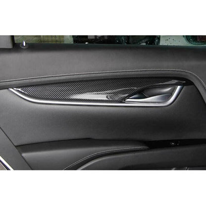 Carbon Fiber Interior Door Panel Cover for Cadillac ATS (2013-2019)