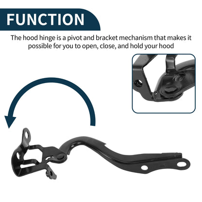 Hood Hinges 1 Pair for Toyota Yaris (2007-2011)