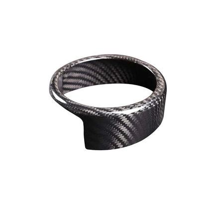 Carbon Fiber Front Grille Center Logo Cover Caps fit For Alfa Romeo Giulia 2017+