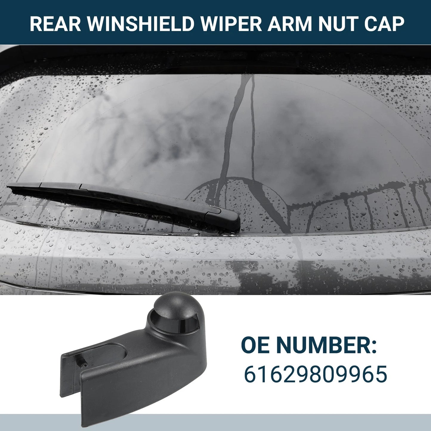 Rear Windshield Wiper Arm Nut Cap for Mini Cooper Paceman (2013-2016)