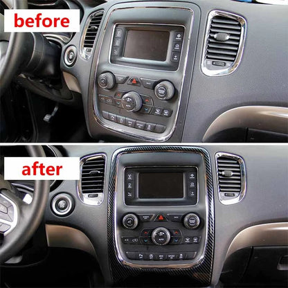Carbon Fiber ABS GPS Console Frame Trim for Dodge Durango (2014-2020)