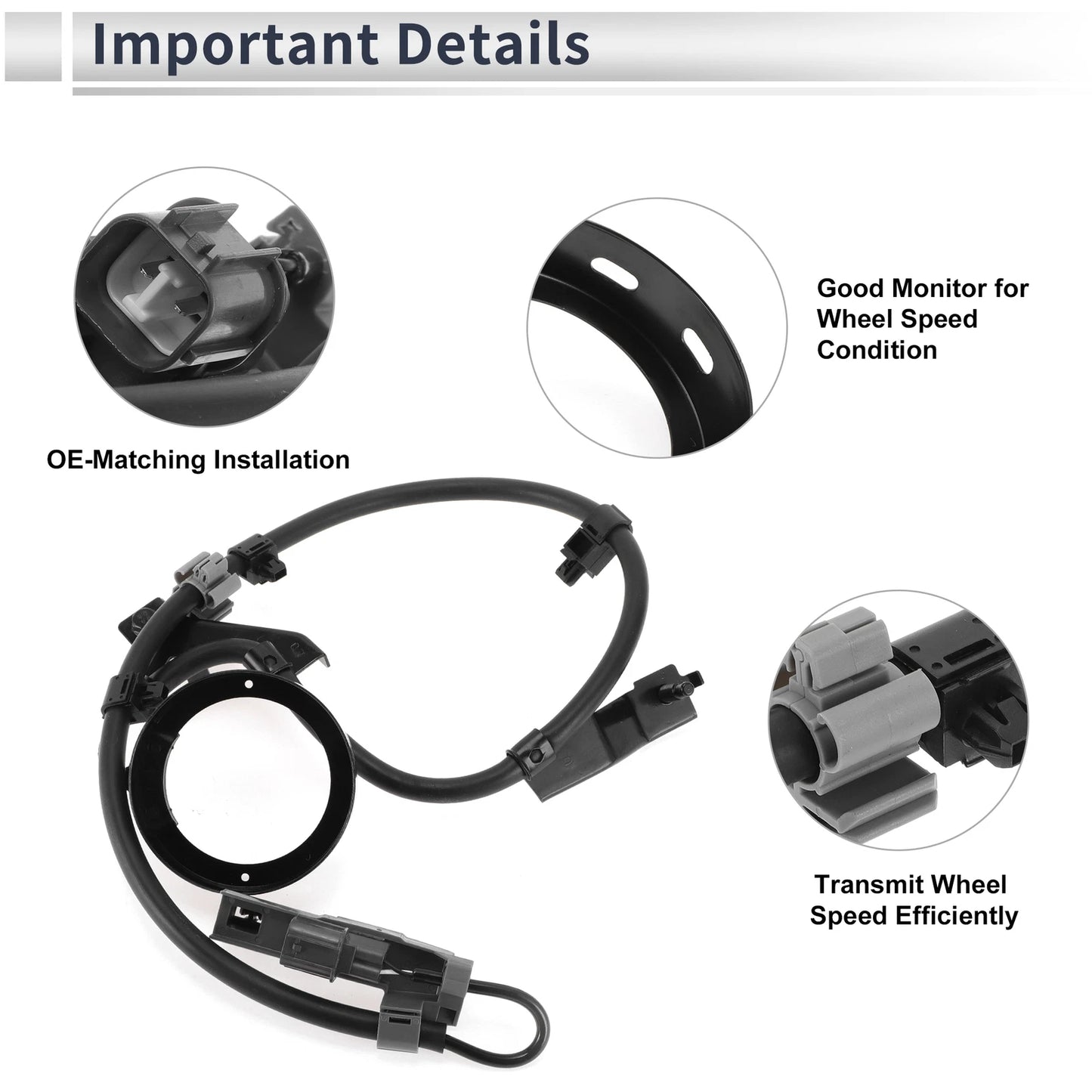 ABS Wheel Speed Sensor Front Left for Chevrolet Colorado (2004 - 2008)