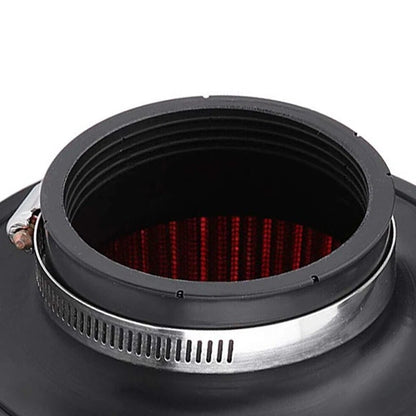 76mm Red Air Filter & Clamp for Universal Cold Air Intake System