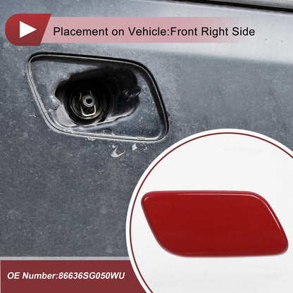 Front Right Washer Nozzle Cover for Subaru Forester 2013-2015 Red