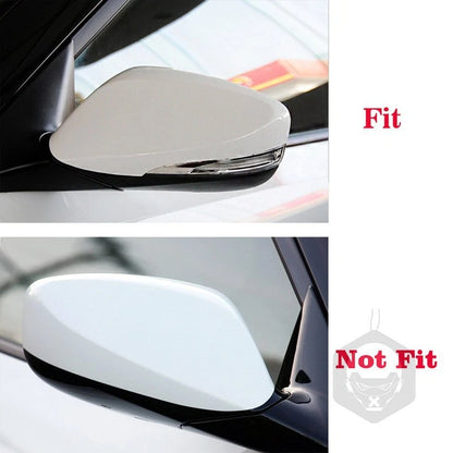 Real Carbon Fiber Add-on Side Mirror Shell Cover for Hyundai Veloster 2011-2017