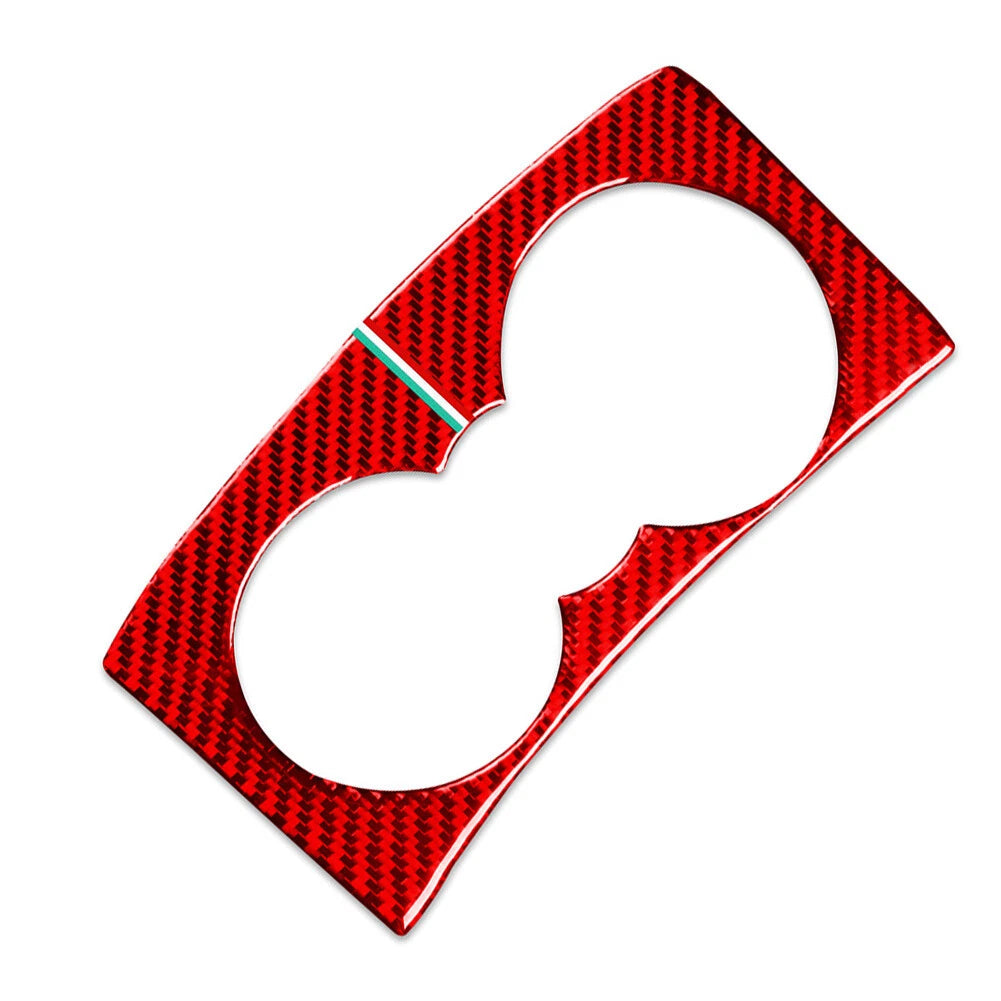Inner Water Cup Holder Cover Trim for Alfa Romeo Giulia (2017-2019) Red
