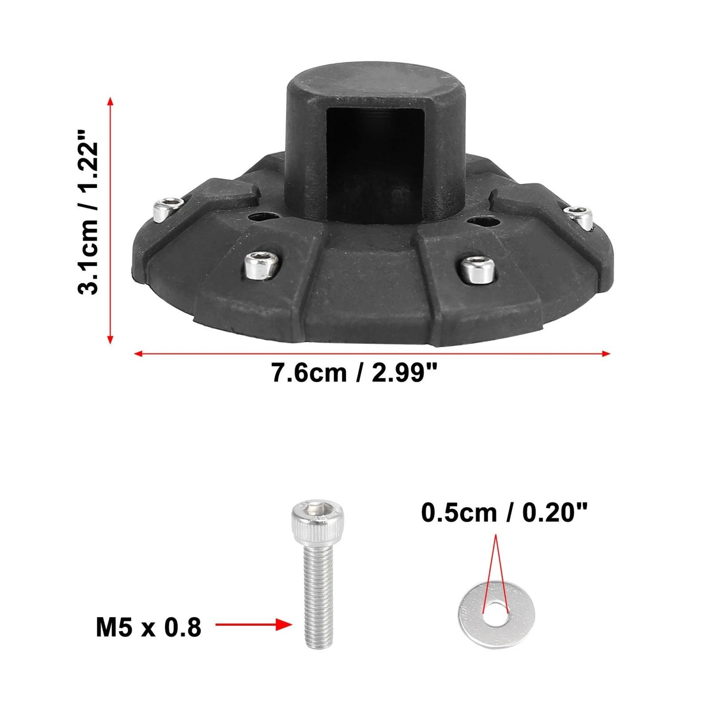 Antenna Base Cover for Jeep Wrangler JK JKU JL JLU JT (2007-2023)