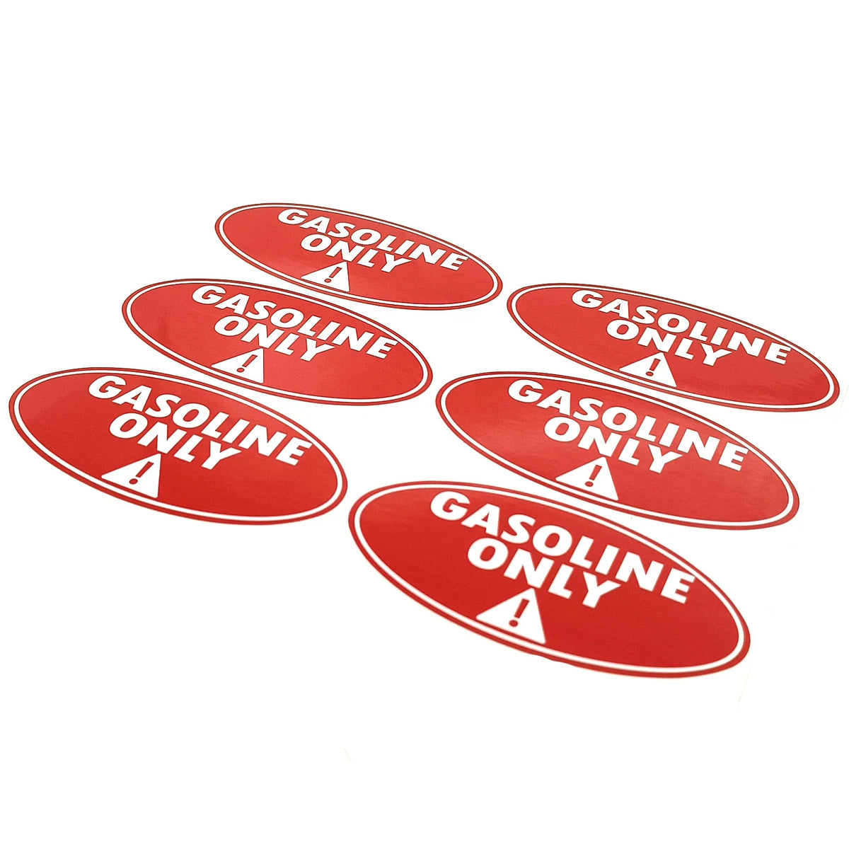 Gasoline Only Fuel Window Decal Sticker for Car/Truck - 6 Pcs