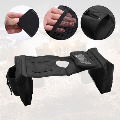 Black ATV Tank Saddle Storage Bag for Polaris Sportsman 450 570 850 & Yamaha