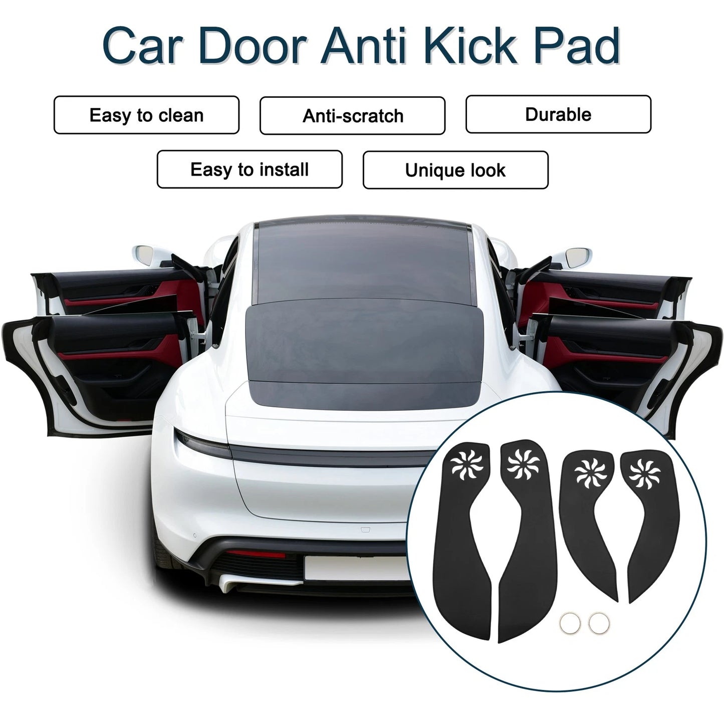 Door / 1 Set / Door Anti Kick Pad Sticker Protector for Buick LaCrosse (2016–2016)