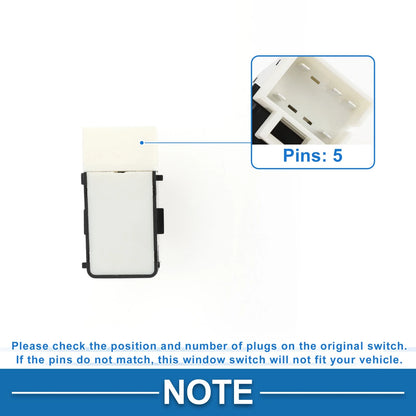 Rear Power Window Switch Buick Lacrosse for Chevrolet Impala (2009-2009)