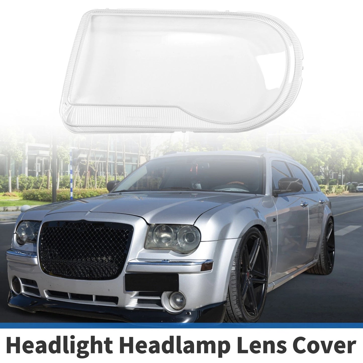 1 Pcs Front Left Headlight Lens Cover for Chrysler 300C (2005-2010)