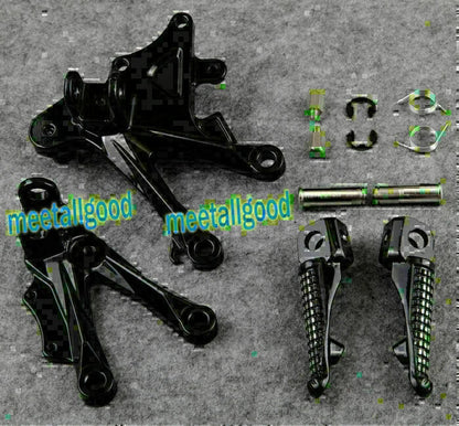 Front Footpegs L&R Brackets for KAWASAKI Ninja ZX10R (2006-2010)