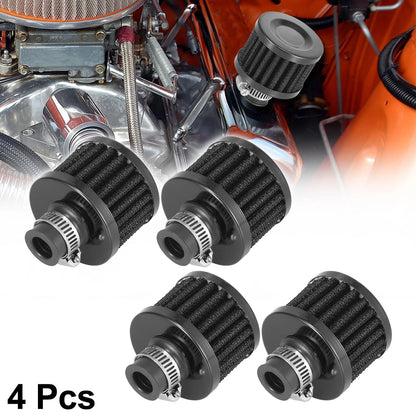 Air Intake Filter Carb 4 x 12mm Dia Universal for Motorcycle