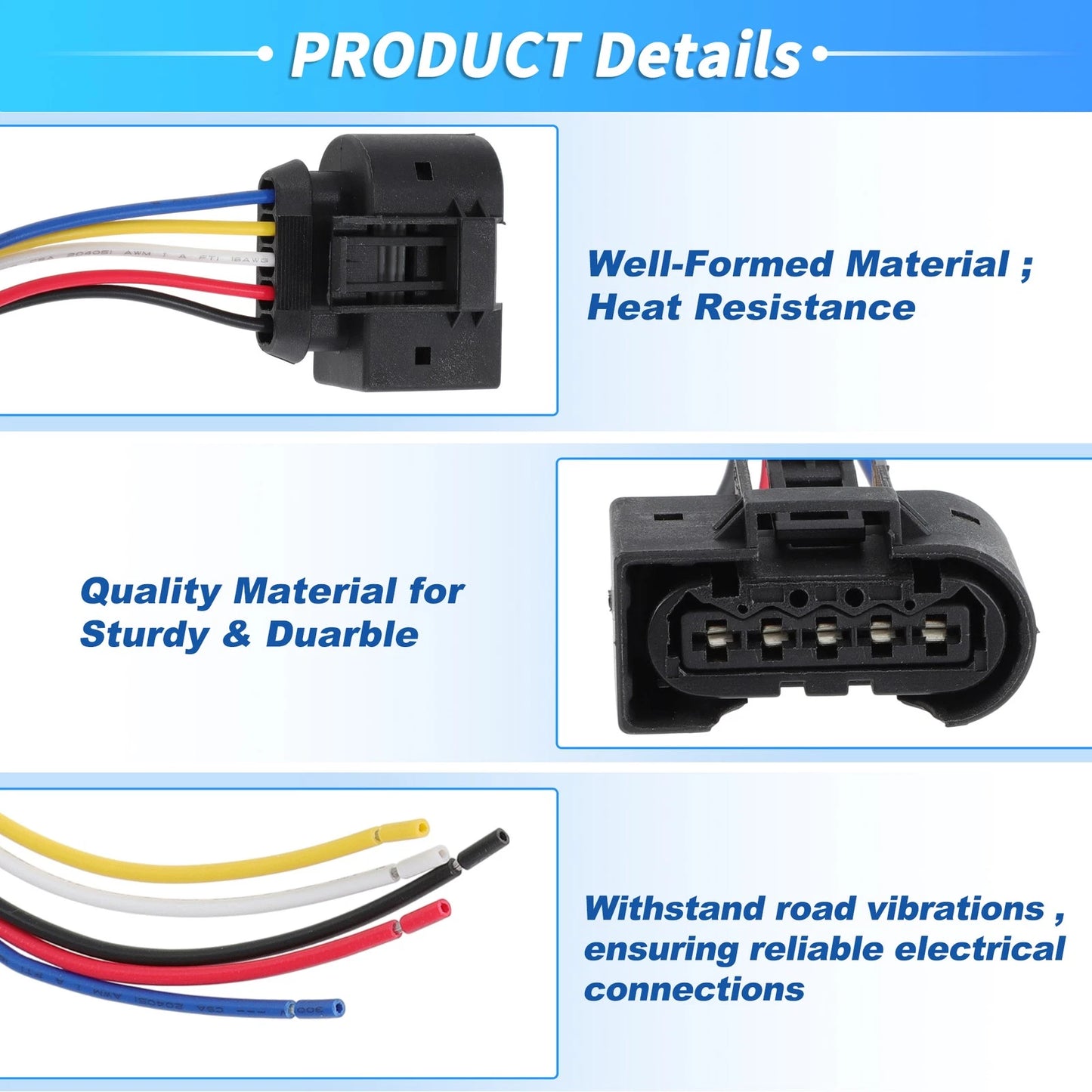 5-Wire Fuel Injector Wiring Harness Replacement for Dodge Challenger