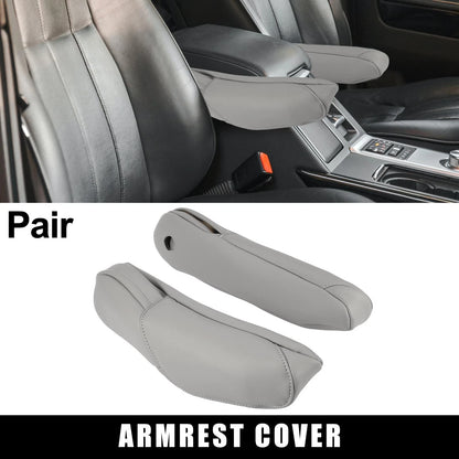 Gray Front Seat Armrest Covers for Honda CR-V (2010-2011)