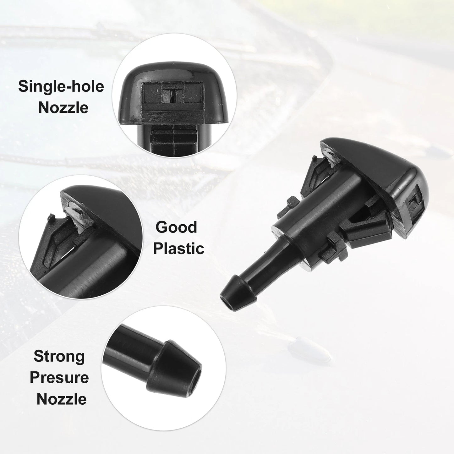 8pcs Windshield Washer Nozzle Wiper Spray Jet for Dodge Caliber (2007-2012)