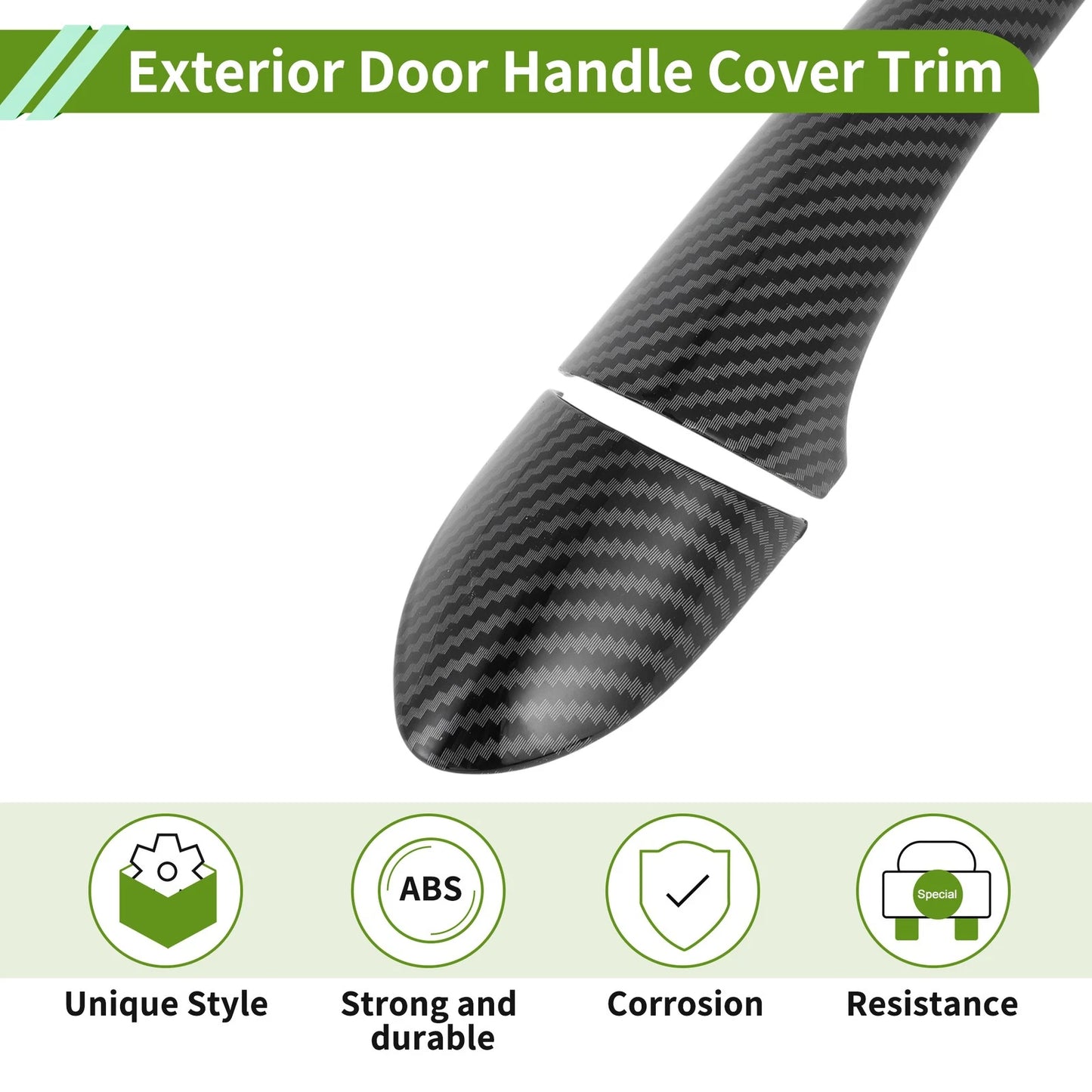 Exterior Door Handle Cover Trim for Hyundai Sonata (2011-2015) Carbon Fiber
