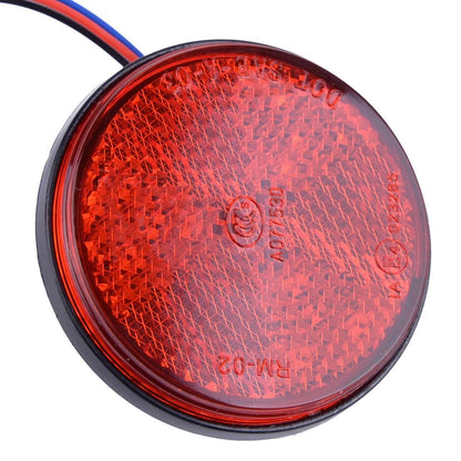 24 LED Round Red Tail Brake Stop Light Lamps for Car Trailer Truck