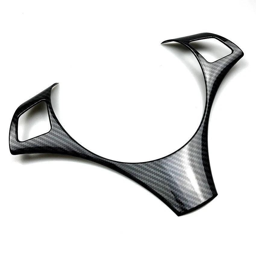 Carbon Style Steering Wheel Trim Cover for BMW E90/91 3-Series (2005–2012)