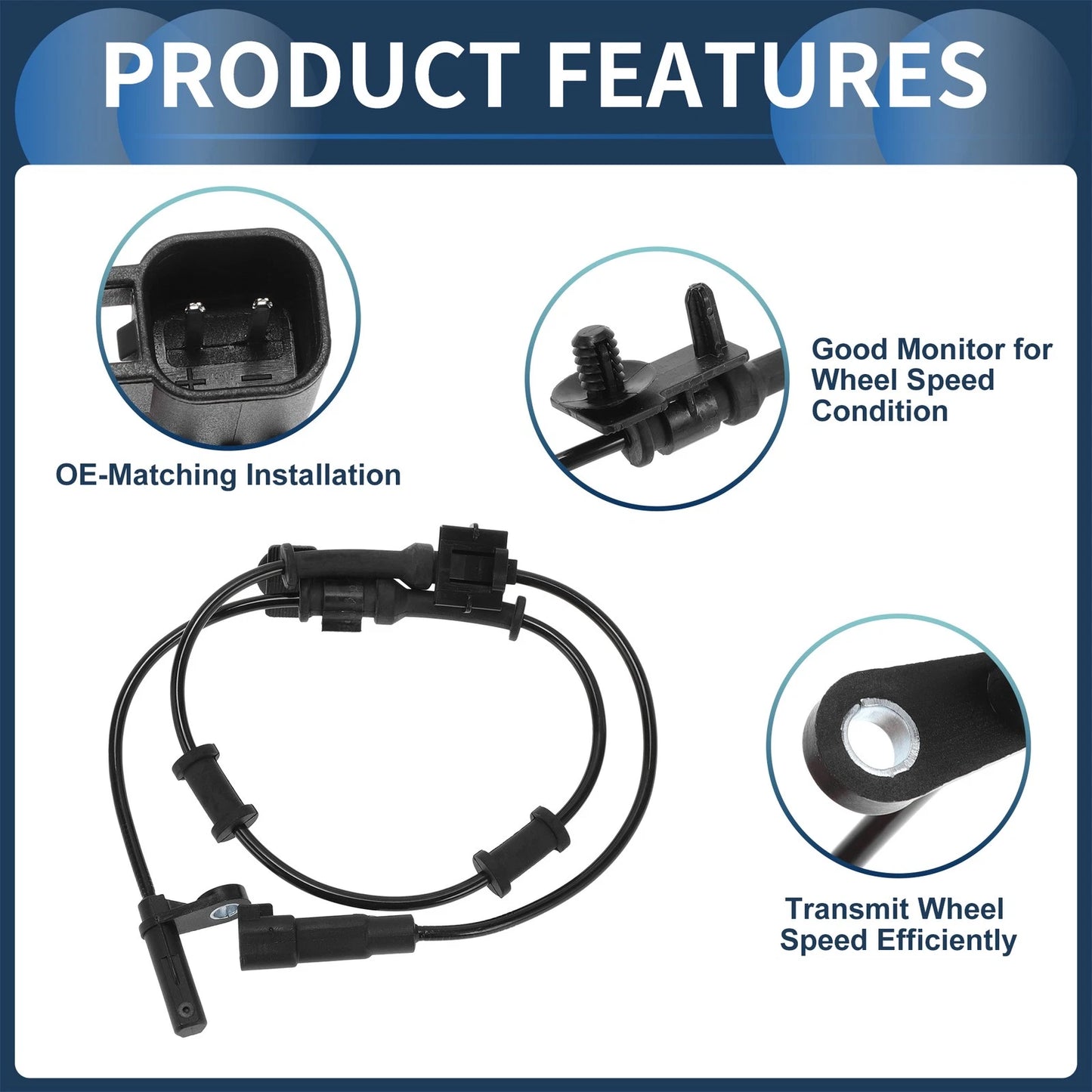 ABS Wheel Speed Sensor for Chrysler 300 Front (2011-2014)