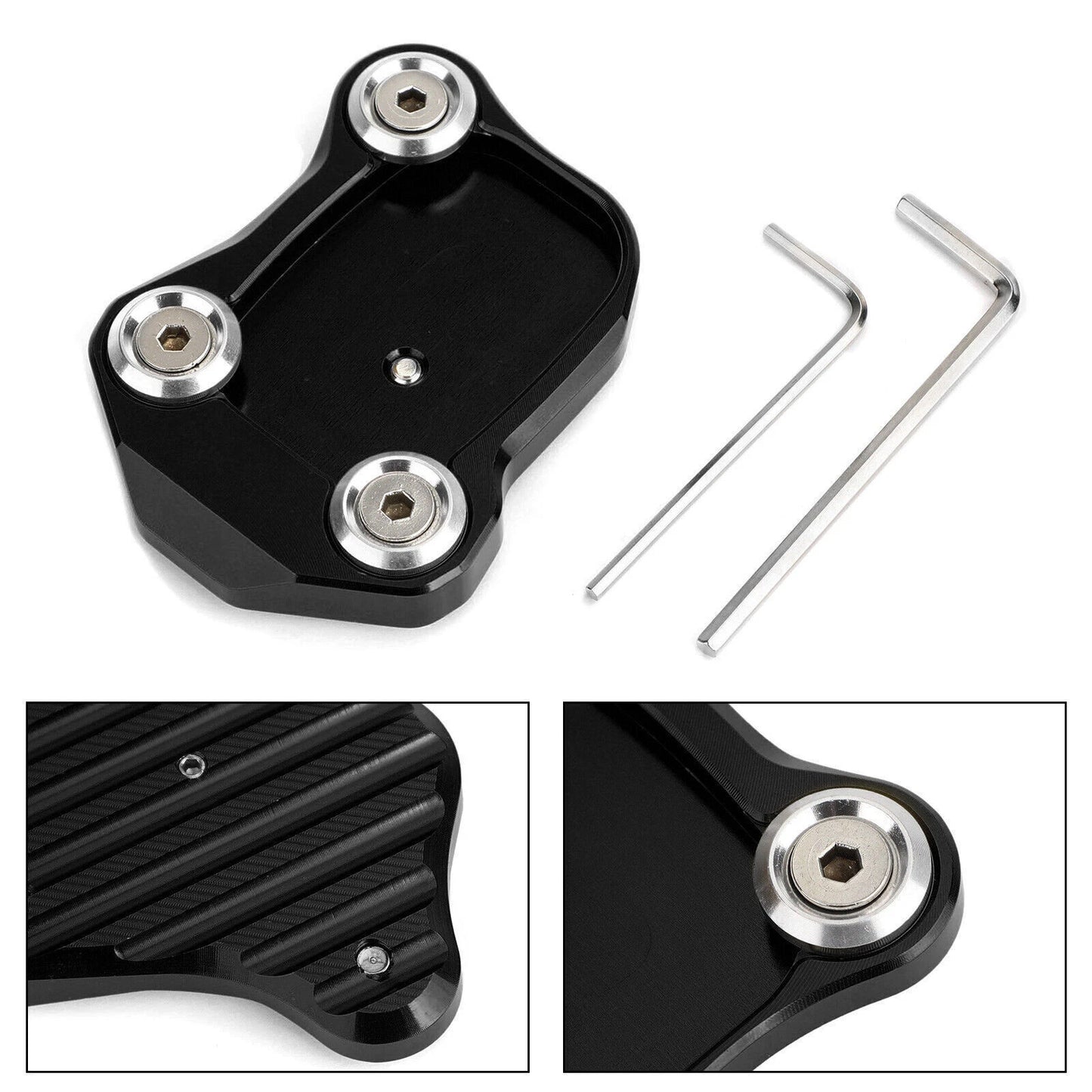 Side Stand Plate for Honda CB650F CBR650F (2014-2018) Black F2