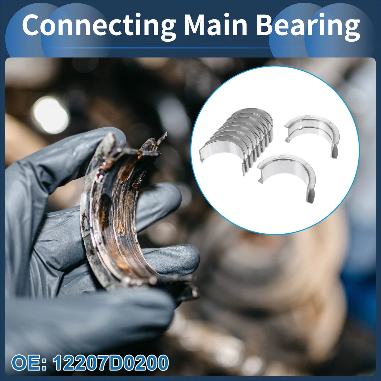 10 x Main Bearing Set for Nissan 200SX (1984-1985)