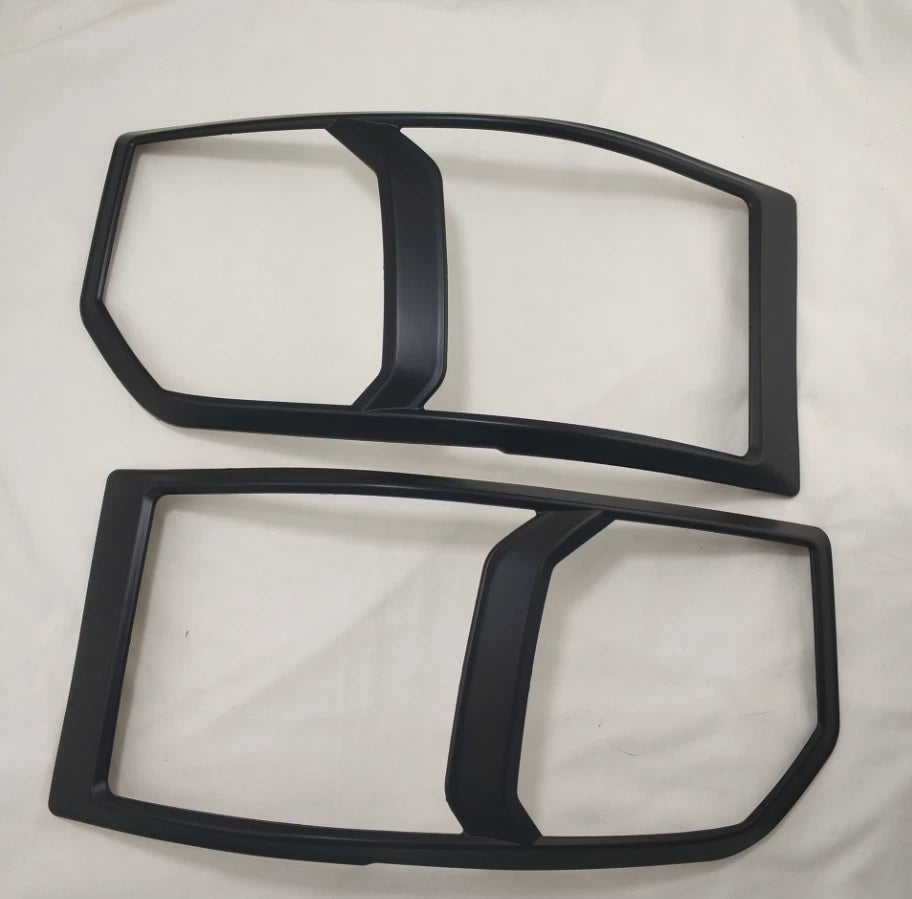 Matte Black Headlight Cover Trim for Toyota Hiace (2014-2018)
