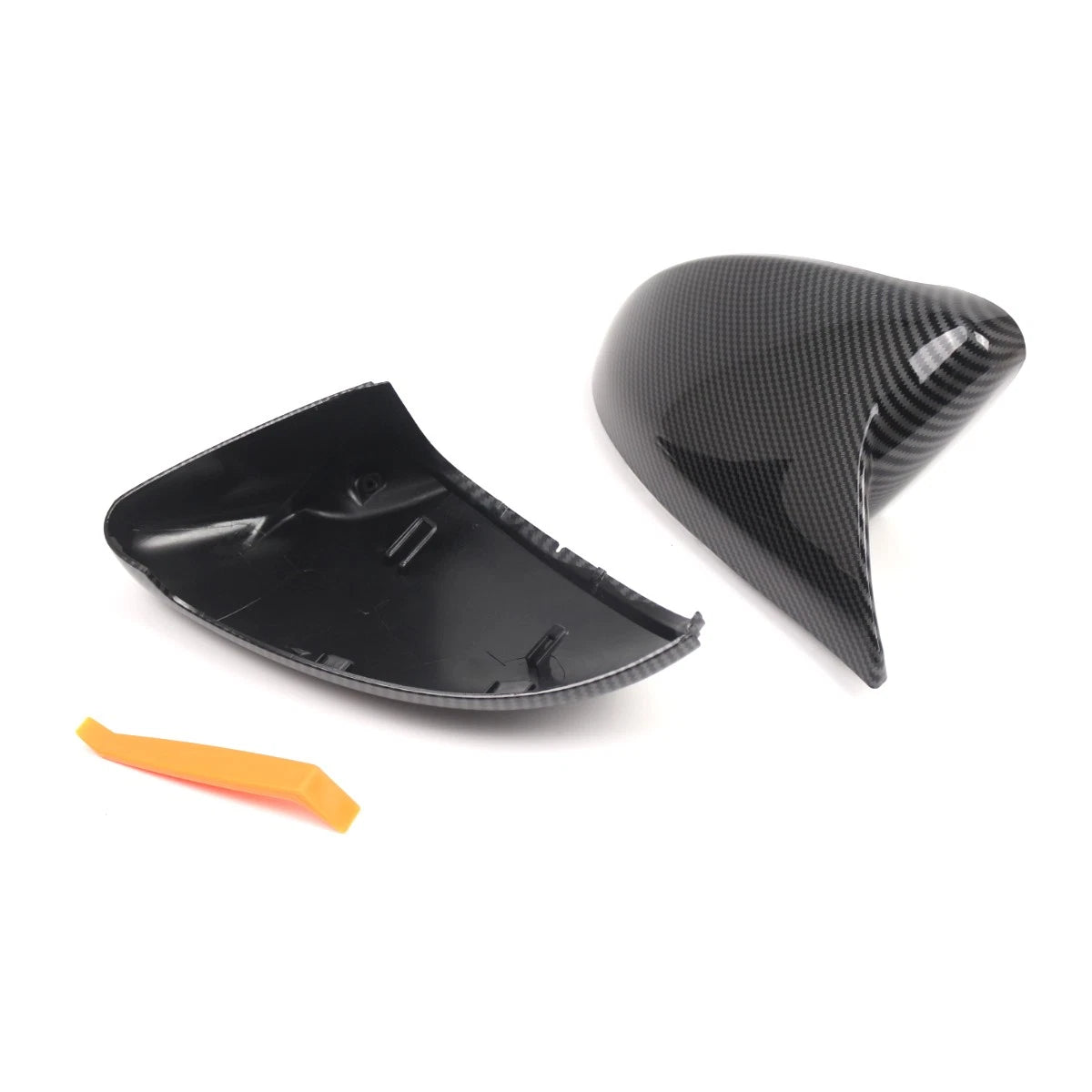 Horn Carbon Style Side Mirror Caps Covers for VW Golf MK7 (2014–2019)