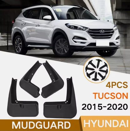 Molded Mud Flaps Splash Guards for Hyundai Tucson (2016–2021)