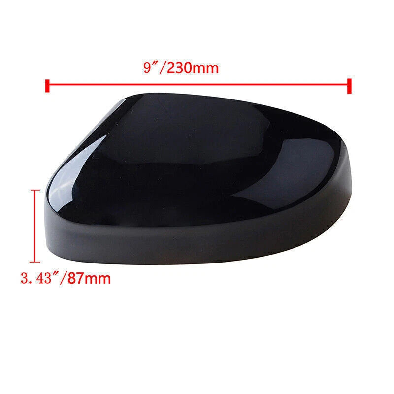 Gloss Door Side Mirror Cover Trim for Ford Focus MK2 MK3 (2008-2014)