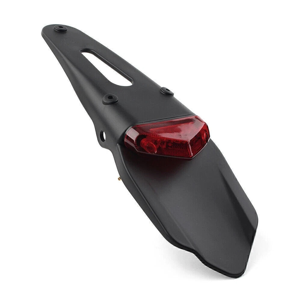 LED Tail Lights for Universal Dirt Bike Motorcross Off-Road Fender Red