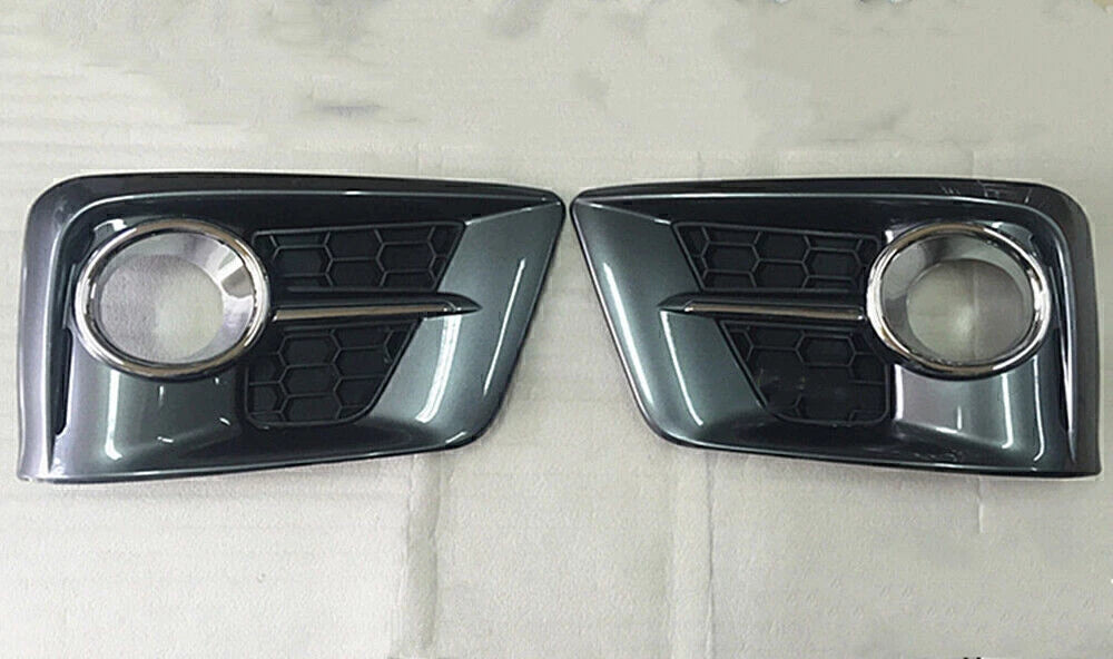 2 x ABS Chrome Front Fog Light Lamp Covers for Lexus LX570 (2013-2015)