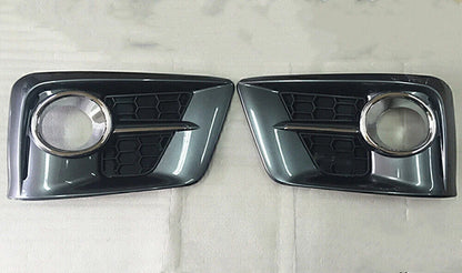 2 x ABS Chrome Front Fog Light Lamp Covers for Lexus LX570 (2013-2015)