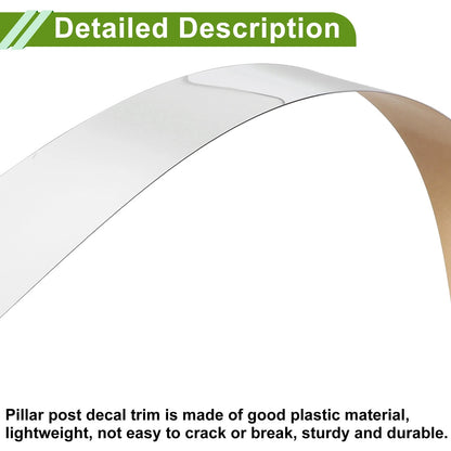4 x Pillar Window Trim for GMC Canyon (2015-2024) Silver Tone