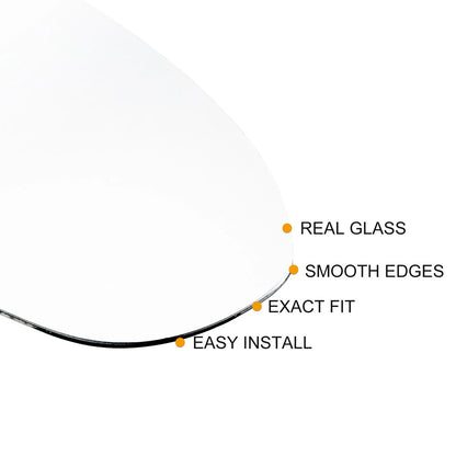 Rearview Mirror Glass with Backing Passenger Side Heated for Chevrolet Cruze