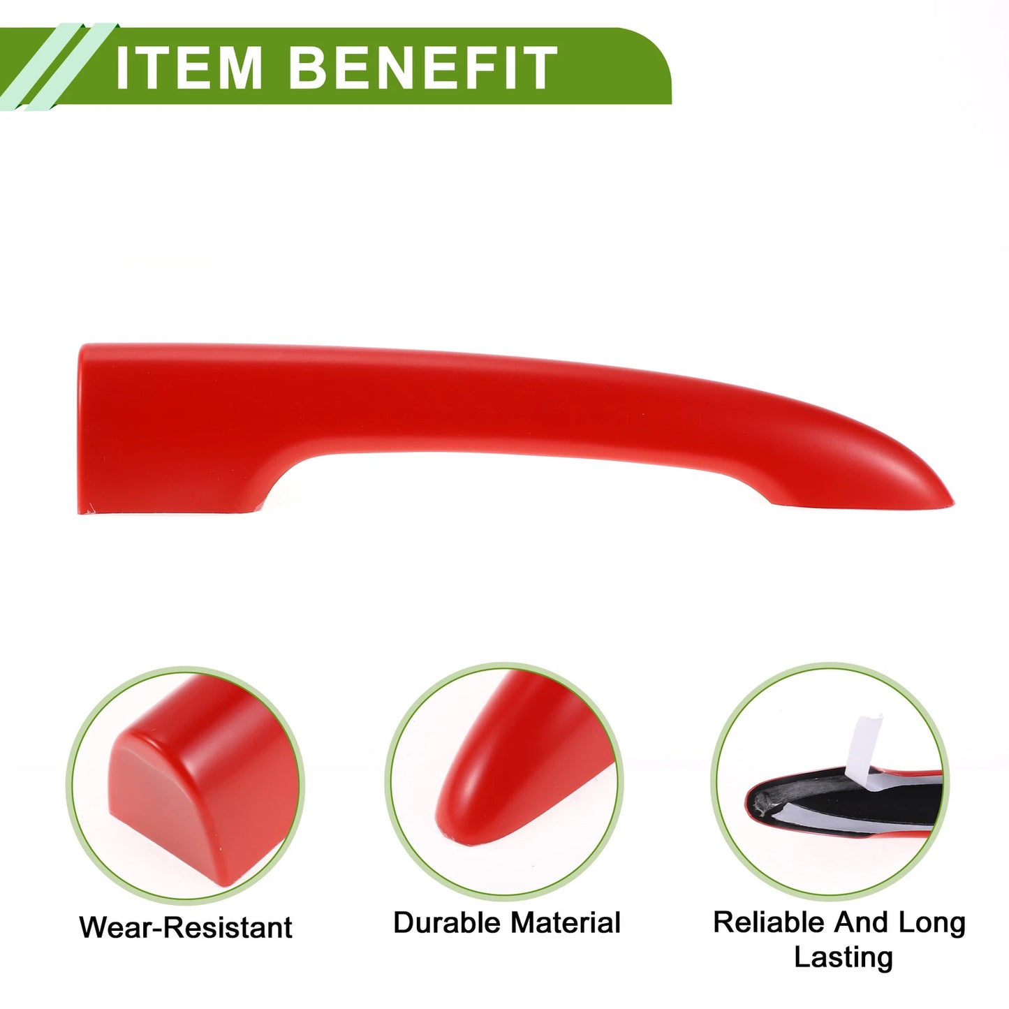 Rear Trunk Door Tailgate Handle Cover for BMW Mini R55 Clubman (2006-2014) Red