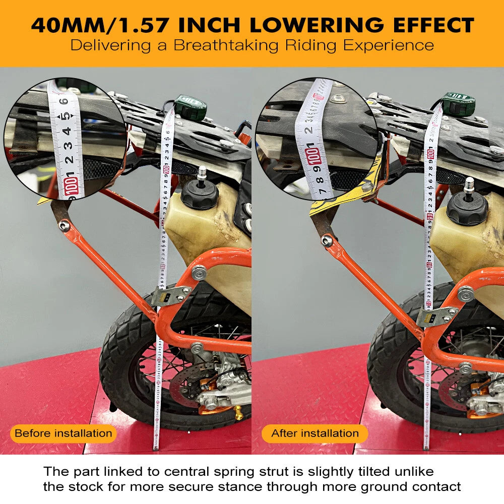 Rear Lowering Link Kit 1.57" for KTM 690 SMC, 690 SMCR (2008-2018)