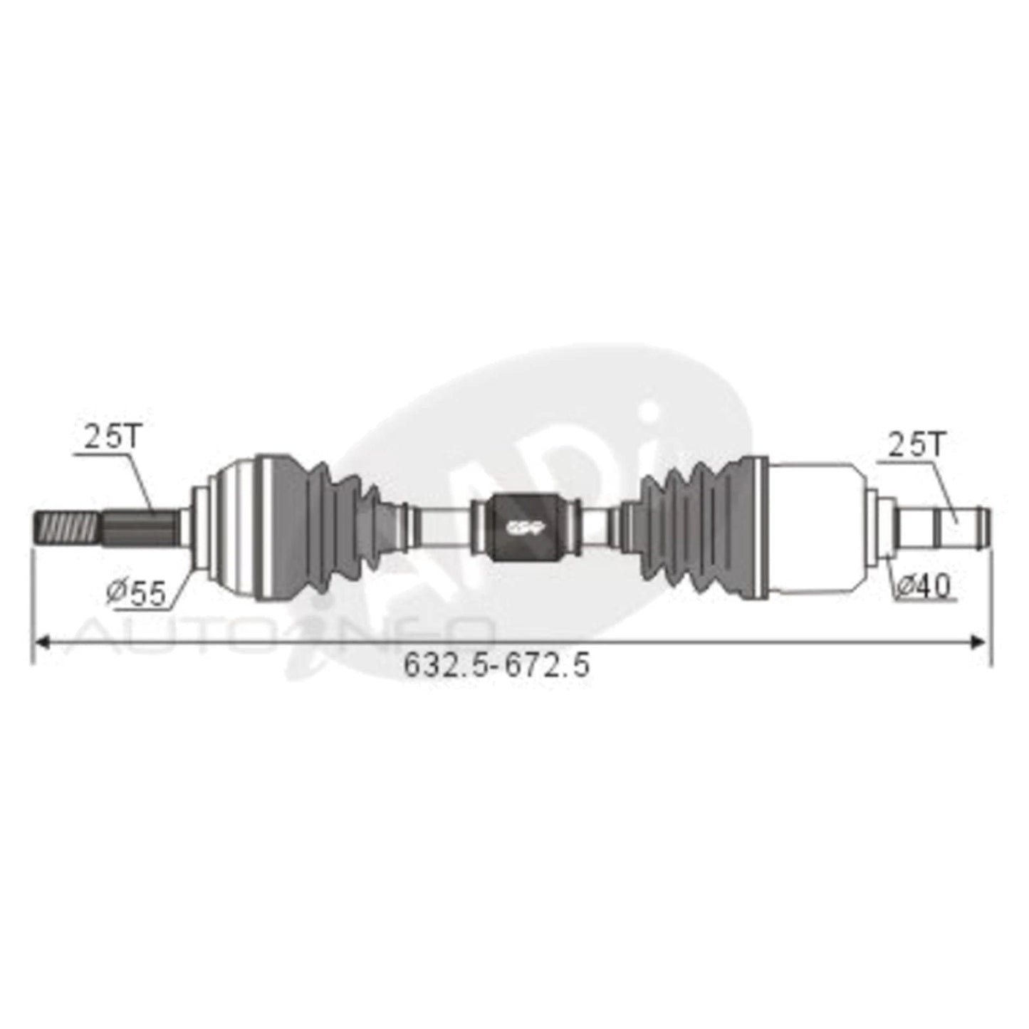 LH CV Shaft Nissan Pulsar N14 N15 N16 4cyl 1.6L/1.8L (1991-2005)