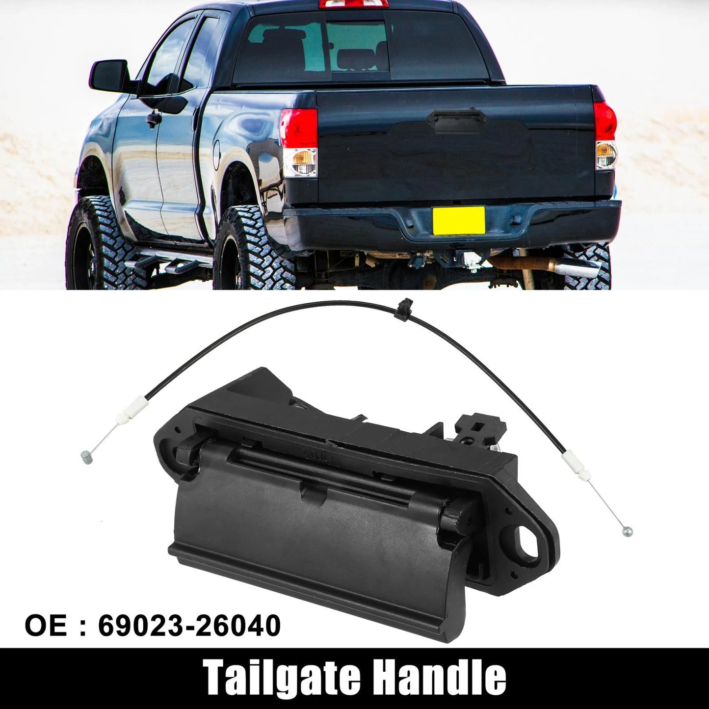 Rear Boot Door Tailgate Handle for Toyota Hiace TRH KDH (2005-2019)