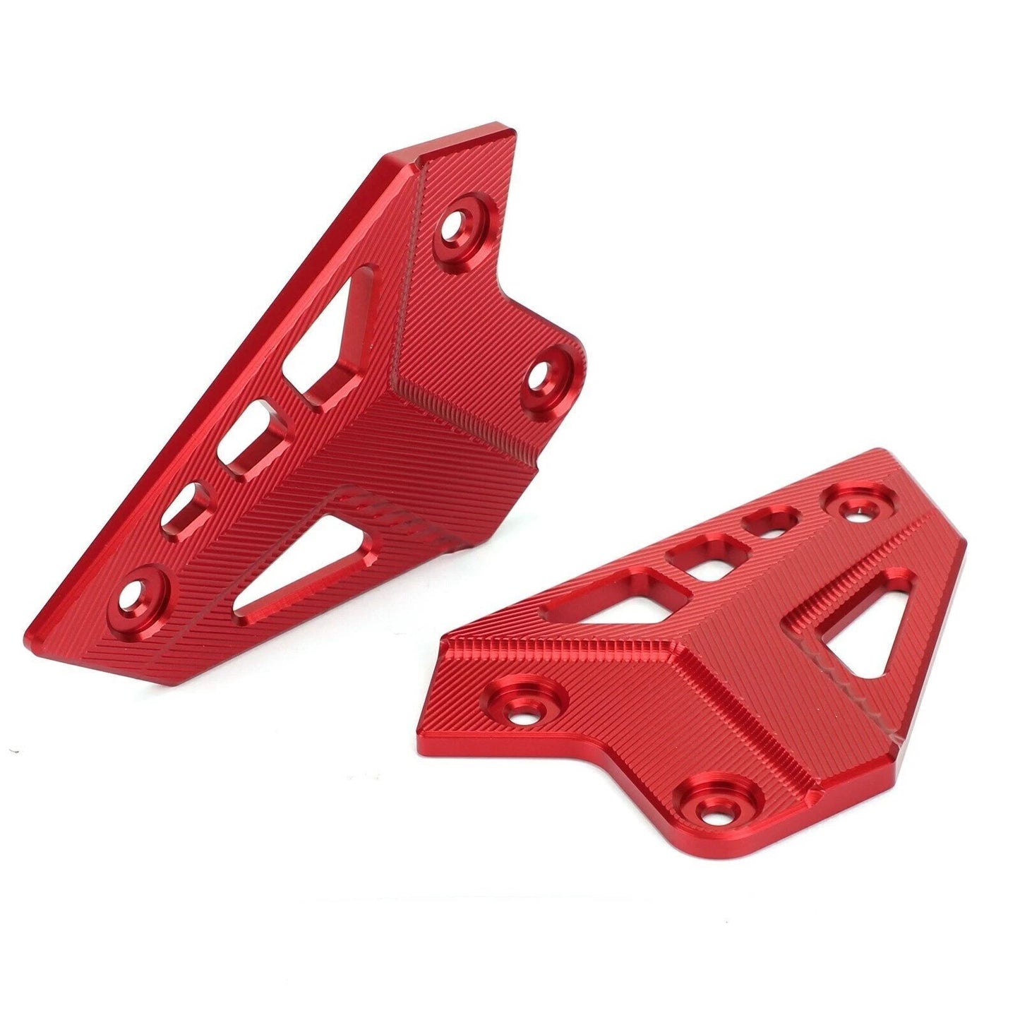 CNC Aluminum Heel Guard Set Red for Kawasaki Z900 (2017-2020)