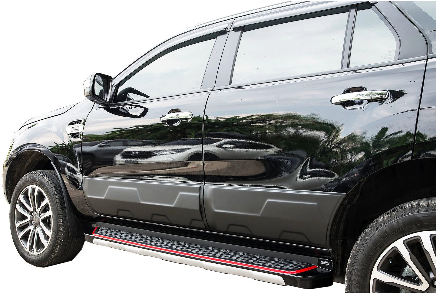 4 x Matte Black Body Cladding for Ford Everest UAII (2018-2021)
