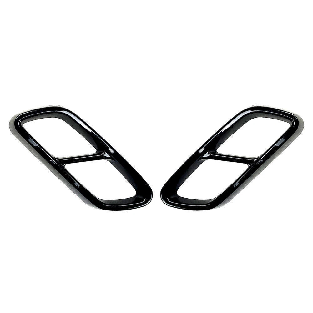 ABS Rear Exhaust Muffler Tail Pipe Covers for Mercedes Benz C-Class (2022-2023)