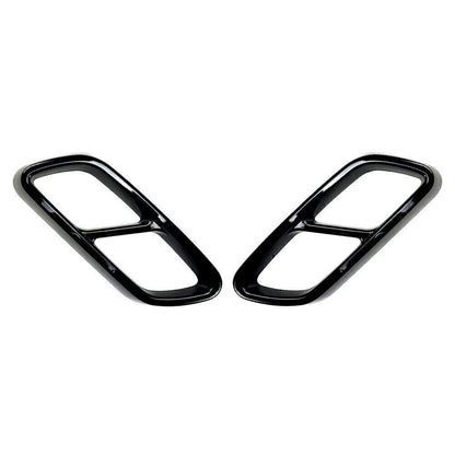 ABS Rear Exhaust Muffler Tail Pipe Covers for Mercedes Benz C-Class (2022-2023)