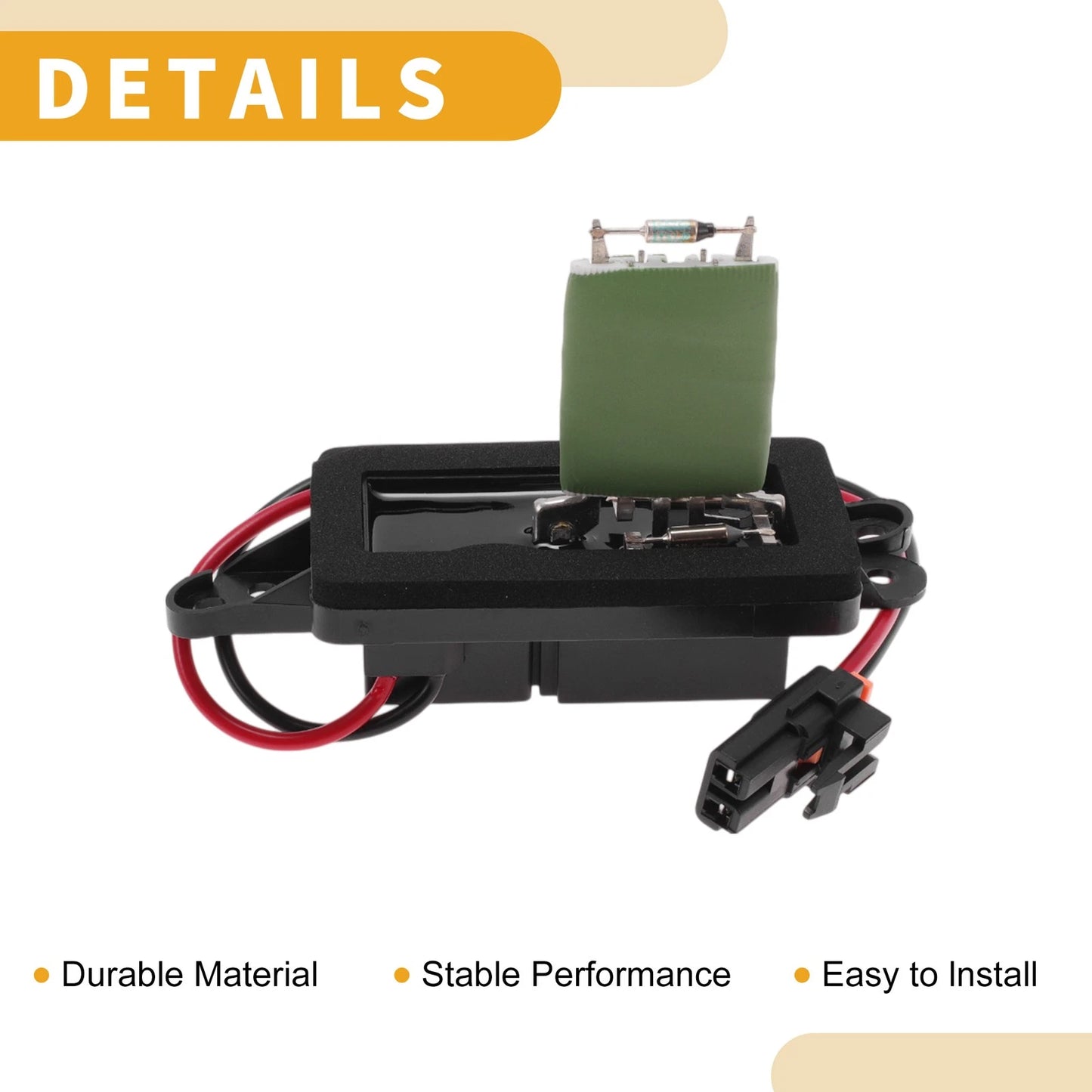 HVAC Blower Motor Resistor for Chevrolet Trailblazer Plastic Metal