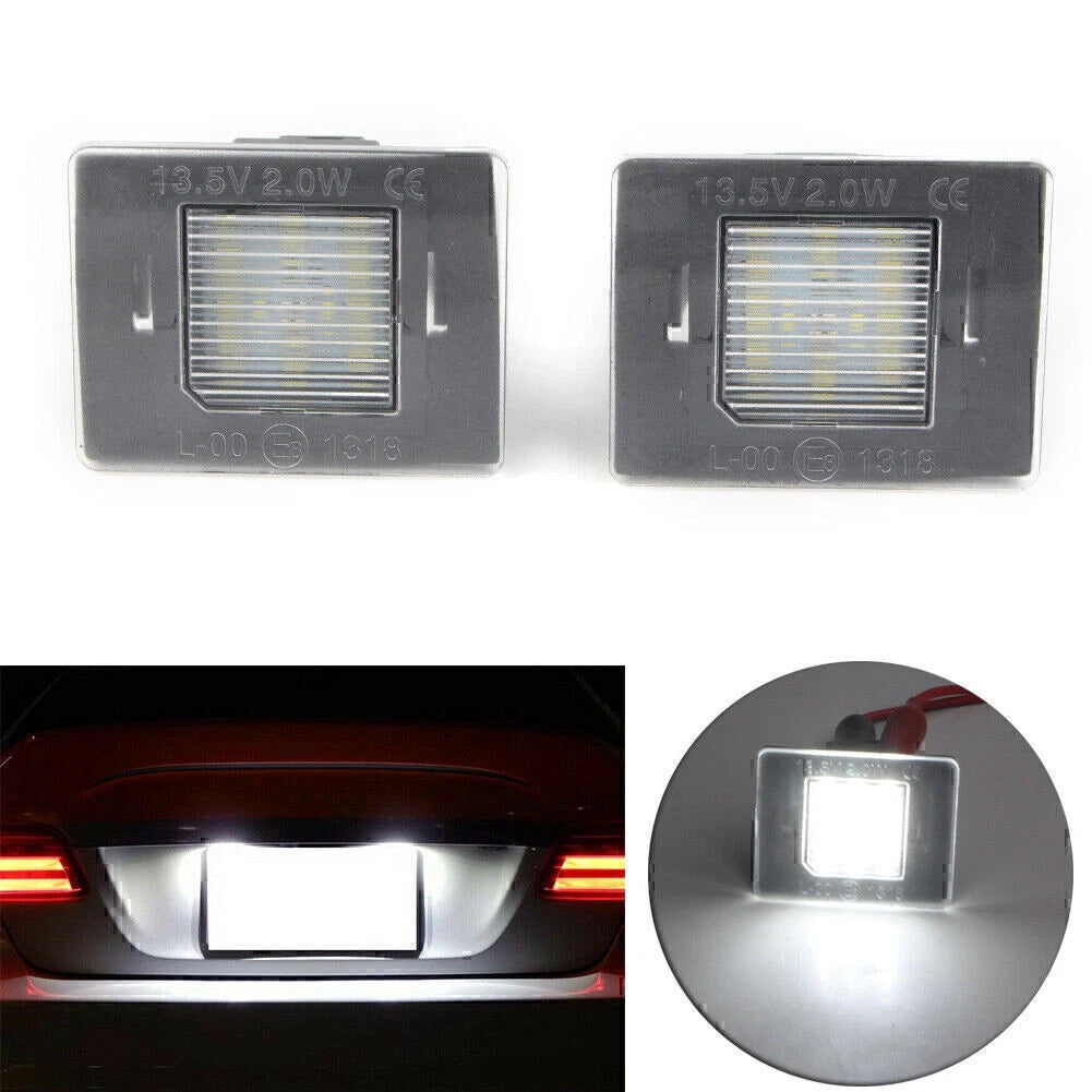 LED License Plate Lights for Mercedes GL ML GLK GLA GLC GLE Class (2010-2023)