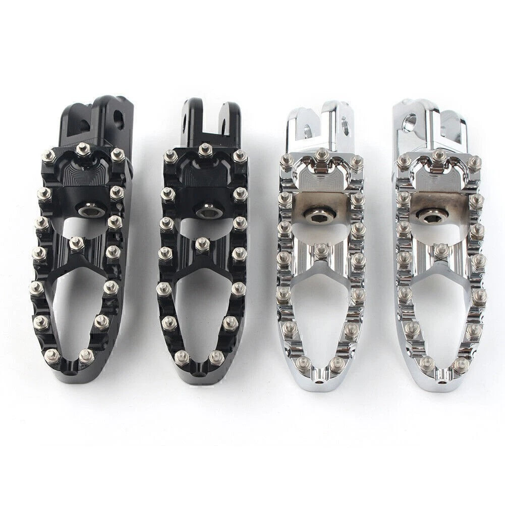 Wide Foot Pegs MX Style for Harley Sport Glide FLSB & Low Rider FXLR